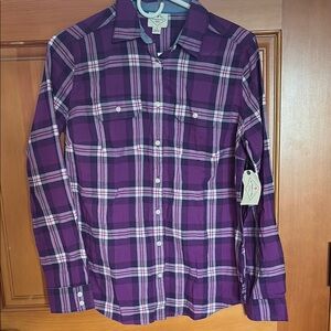 St. John's Bay Purple Button Down Shirt